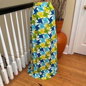 Tanner Vintage 60’s Colorful Geometric Print Maxi Skirt